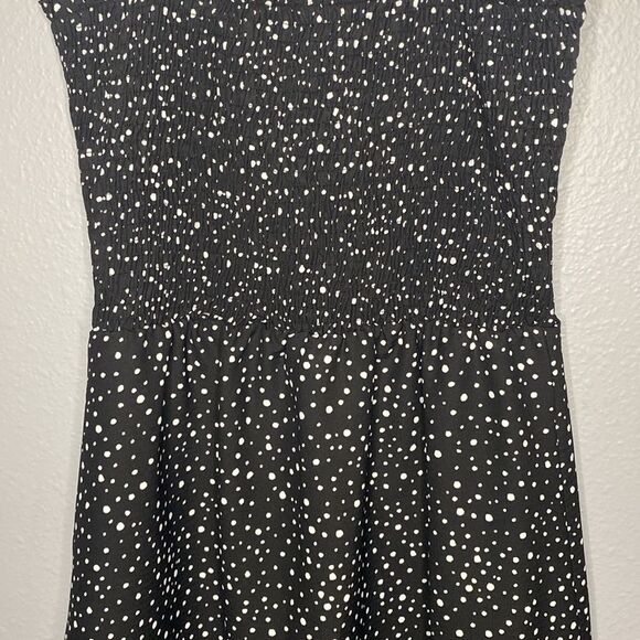 Forever 21 Black and White Speckled Polka Dot MIDI Dress Size XS - Picture 3 of 10